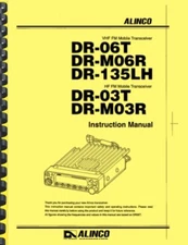 Alinco DR-06T DR-03T Transceiver Owner's Instruction AND Service Manual