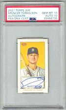 SPENCER TORKELSON 2021 TOPPS 206 Low Series Autograph PSA 10 AUTO 10 GEM SSP RC!