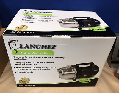 Lanchez JGP-2JH-110037 Shallow Well Jet Pump 1HP 1294GPH | eBay