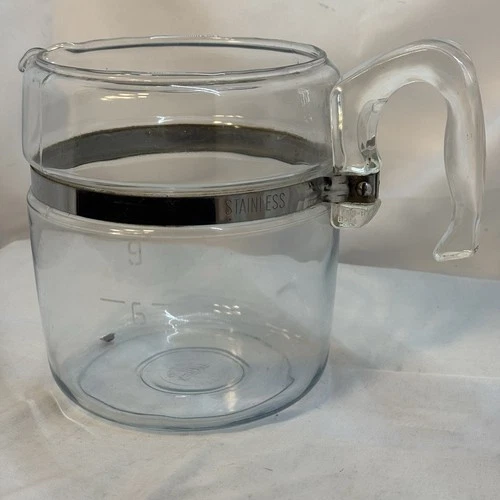 Vintage PYREX Flameware 9 Cup Glass Percolator Coffee Pot Bottom Replacement USA