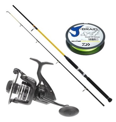 Norwegen Angelset WFT Rute + Penn Rolle + Daiwa Geflochtene Schnur Meeresset