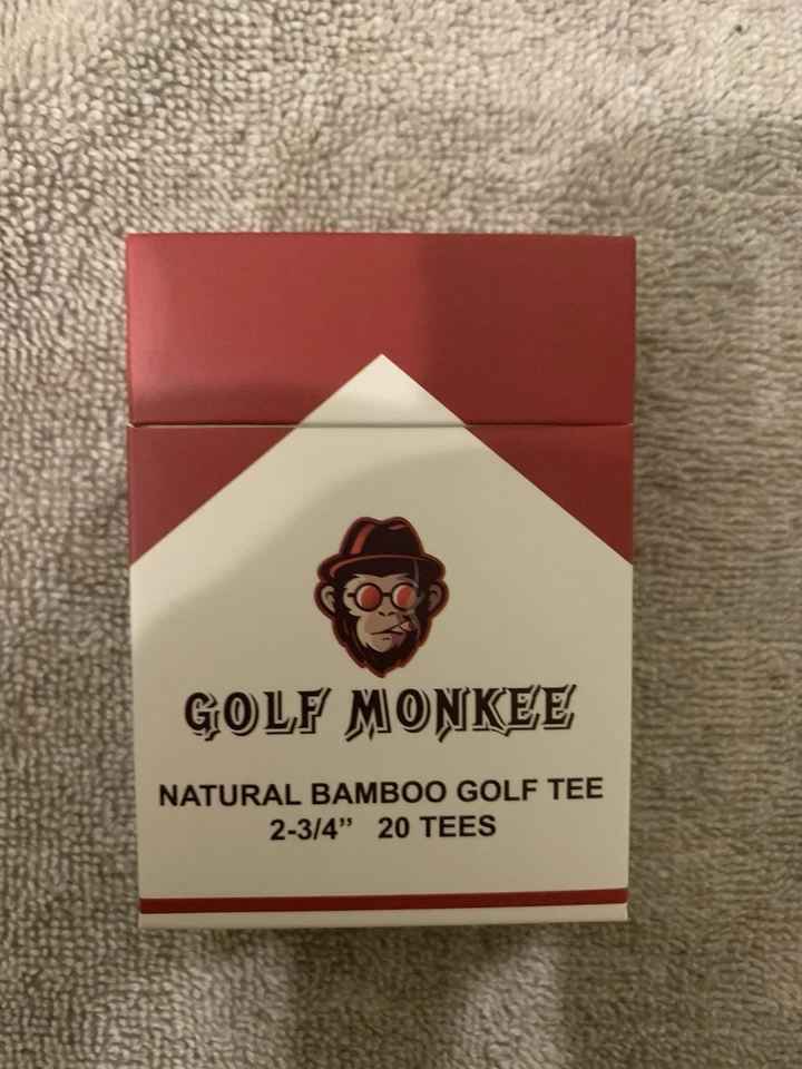 Lote de 5 Cajas - Camisetas Golf Monkee Madera Bambú En Hermosa Caja Camisetas 2 3/4 Pulgadas Foto 3 de 4