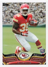 2013 Topps Knile Davis football rookie card #322 Kansas City Chiefs RC. rookie card picture