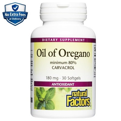 Aceite de Orégano Orgánico 80% Carvacrol con EVOO, 30 Cápsulas Blandas