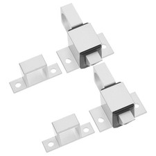 4Pcs Heavy Duty Aluminum Alloy Spring Loaded Latch for Cabinet and Window Doors