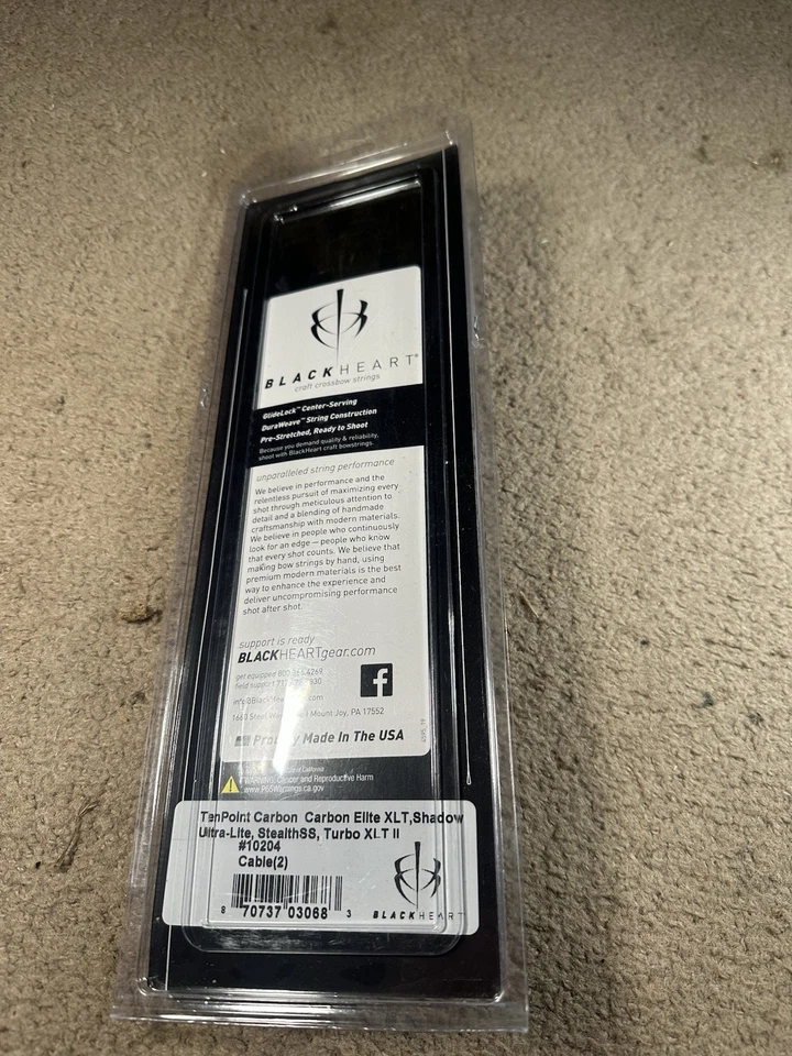 🖤 BlackHeart Crossbow Split Cables 19.625 in. 🖤 Ten-Point 10204 - Image 2 of 3