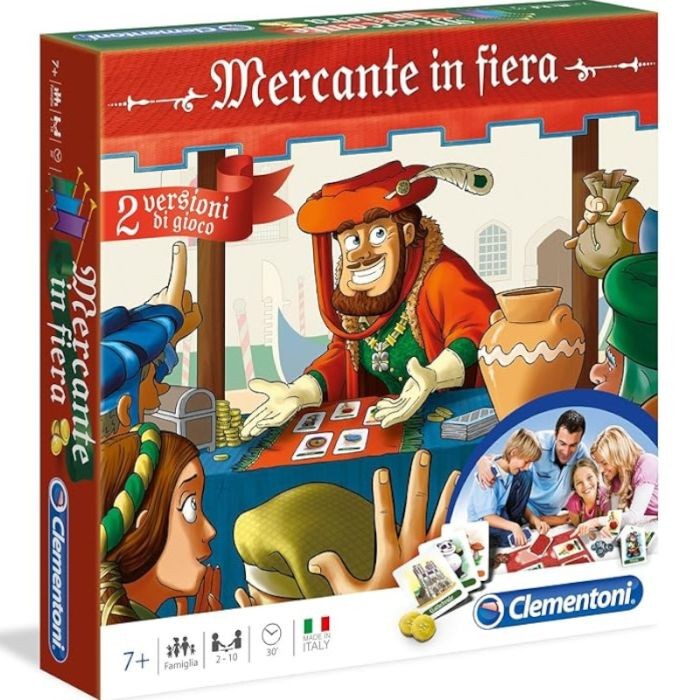 Clementoni - Mercante in Fiera Gioco di Società Classico con Tabellone e Monete - Immagine 4