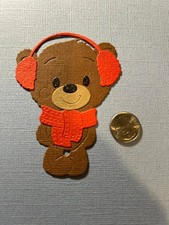 1 Winter Bear / Scrapbooking Paper Embellishment