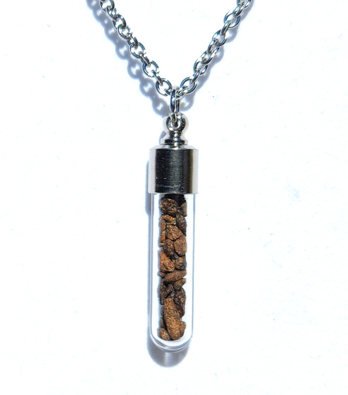1.03 gram•GEBEL KAMIL•Iron METEORITE•Pendant•Cosmic Jewelry Keepsake NECKLACE