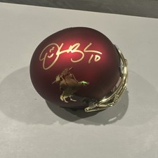 Derrick Brooks Florida State Seminoles Signed Unconquered Schutt Mini Helmet JSA