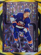 2025-26 Series 2 Dazzlers Holiday Purple Matthew Schaefer Rookie #DZ-57