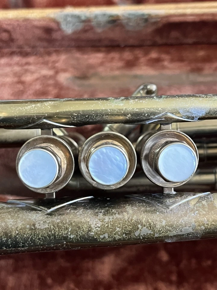 H.N. Corneta modelo White King Master | 1941, estuche original, ¡servicio reciente! Foto 4 de 4