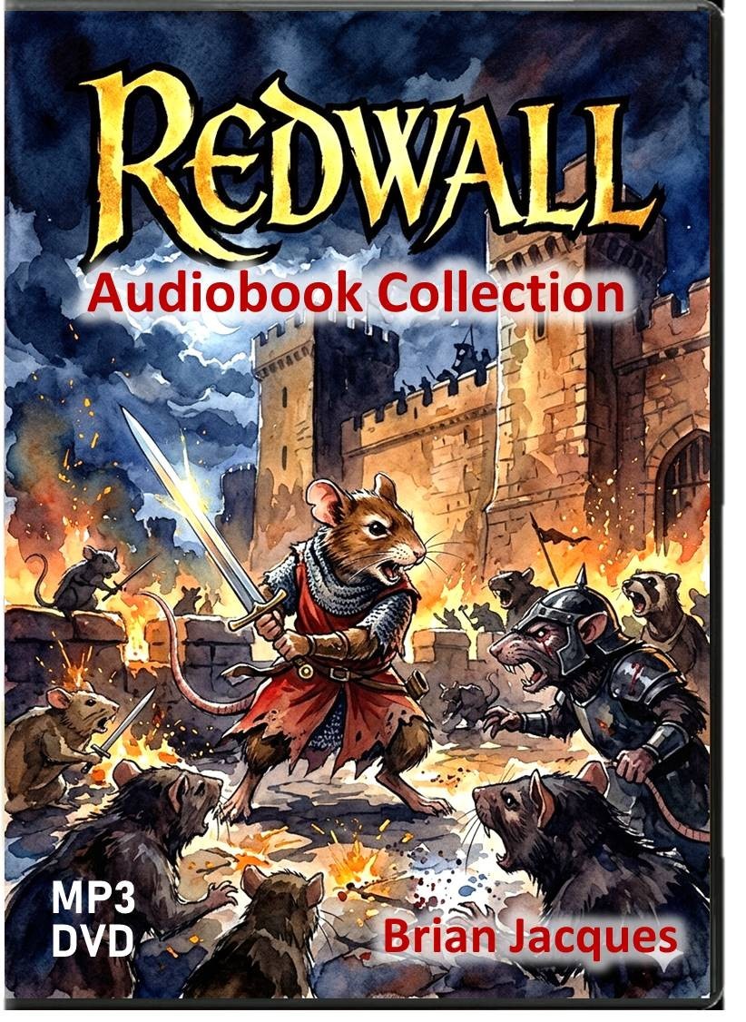 REDWALL Audiobook Series By Brian Jacques, 21 Audiobooks [MP3 DVD]
