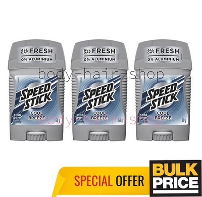 Mennen Speed Stick Cool Breeze Deodorant Stick Frischer Duft Aluminiumfrei 3e...