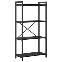BüCherregal Schwarz Eichen-Optik 60X30X120 Cm Holzwerkstoff Standregal