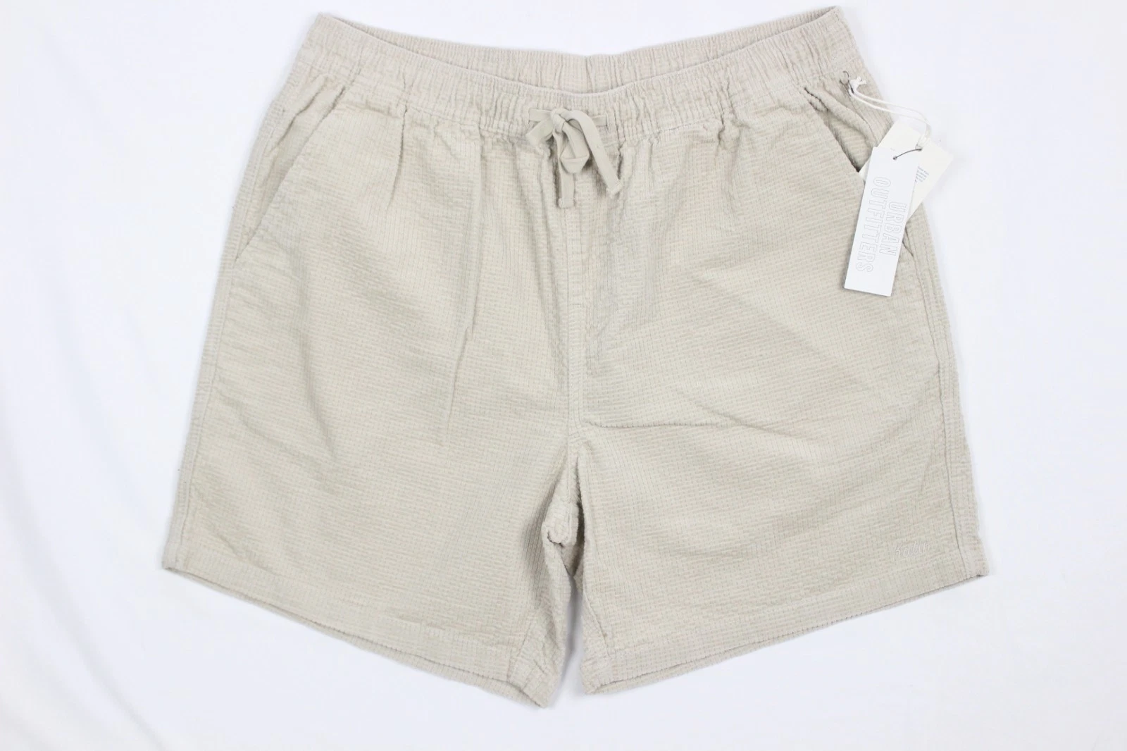Katin Men's Ward Waffle Cord Shorts Above the Knee L Large Moon Beige