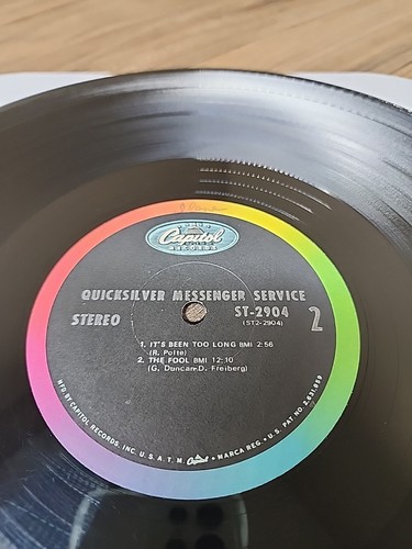 Quicksilver Messenger Service Self-Titled Vinyl 1968 First Press Jacksonville VG - Picture 6 of 7