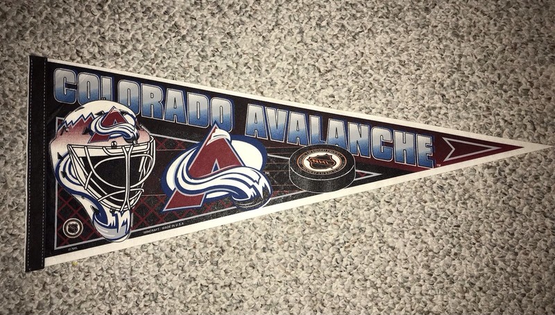 NEW Original Colorado Avalanche NHL Early 2000’s Full Size pennant By Wincraft