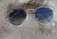 Occhiali da sole Ray-Ban 0RB3447N ROTONDI METALLO 001/3F BLU SFUMATO CHIARO-USATI