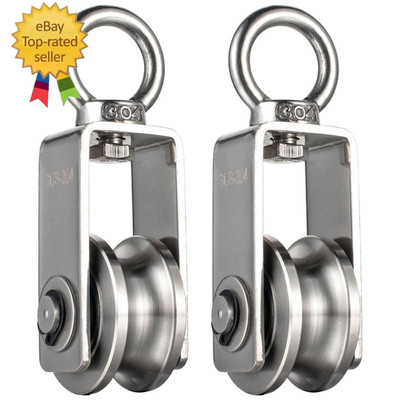 Cable Pulley Wheel Stainless Steel, Bearing Inside, Rope Pulley for Pulley Syste