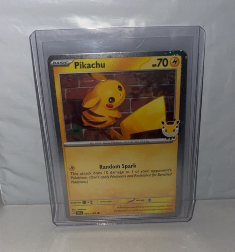 Pokémon Pikachu 1st Edition Common Regular 051/162 Team Rocket 70 HP Card