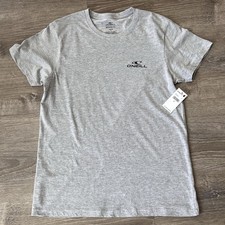 NWT O'Neill Men's Short Sleeve Graphic T-Shirt Heather Grey Casual Travel