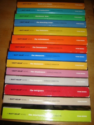 Matt Helm Lot of 14 Spy Thriller Paperbacks by Donald Hamilton Titan Books
