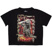 Rob Zombie Born To Go Insane Crop Top