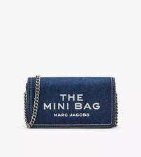 Marc Jacobs Women's The Denim Chain Mini Bag Dark Wash