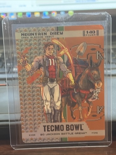 Bo Jackson Battle Arena Tecmo Bowl Mountain Drew Fire Drew Bledsoe End Zone SP