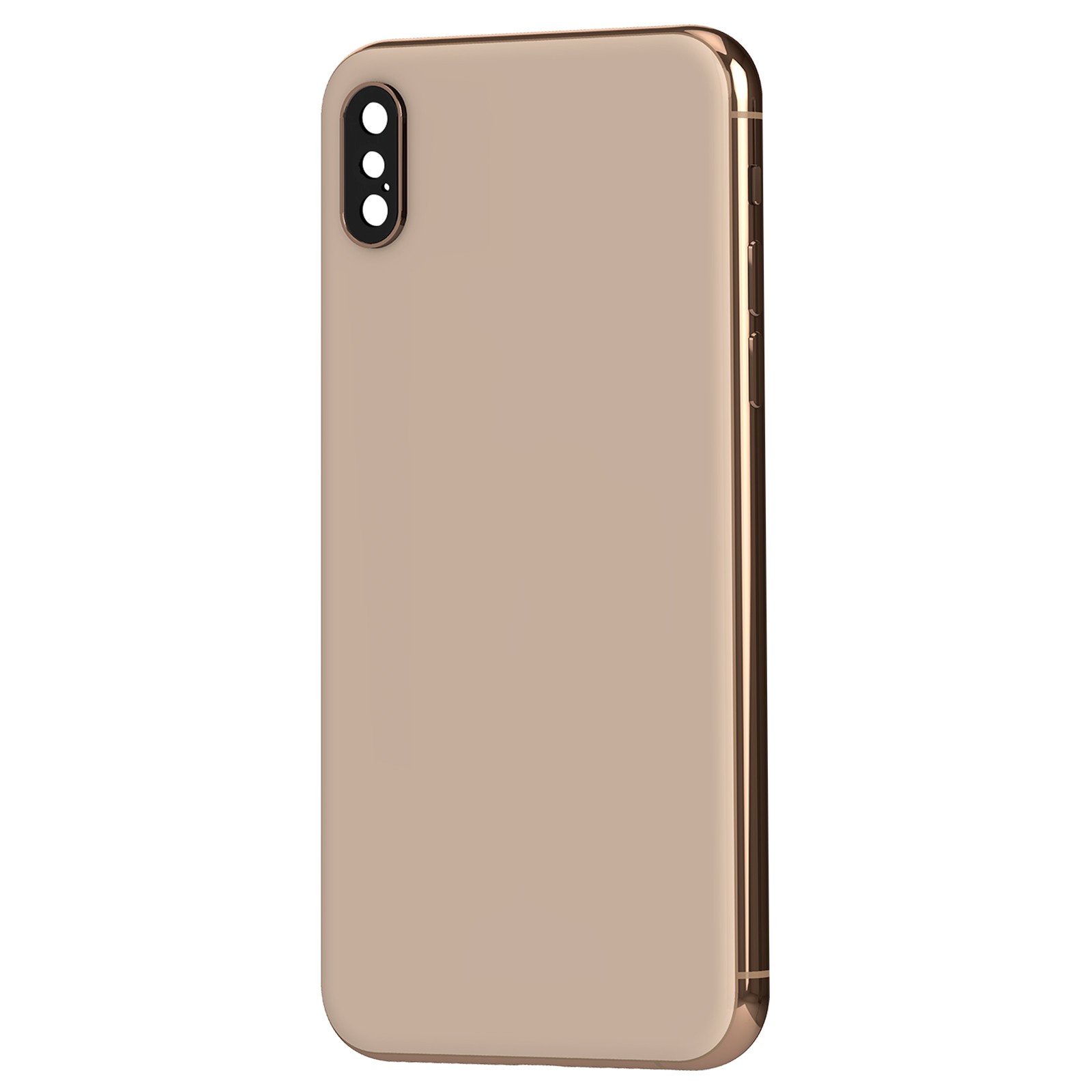 Coque iPhone XS Max avec cache batterie rose clair Clappio antichoc