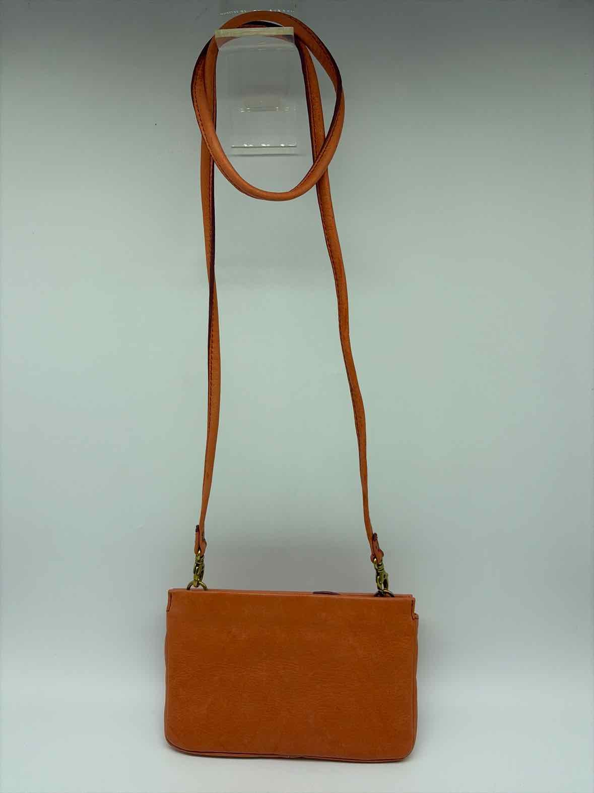 Fossil Orange Leather Crossbody — image 8