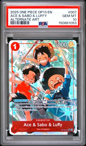 Ace & Sabo & Luffy (Alternate Art) OP13-007 Carrying On His Will