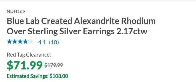 Blue Lab Created Alexandrite Rhodium Over Sterling Silver Earrings 2.17ctw NEW - Image 4 of 4