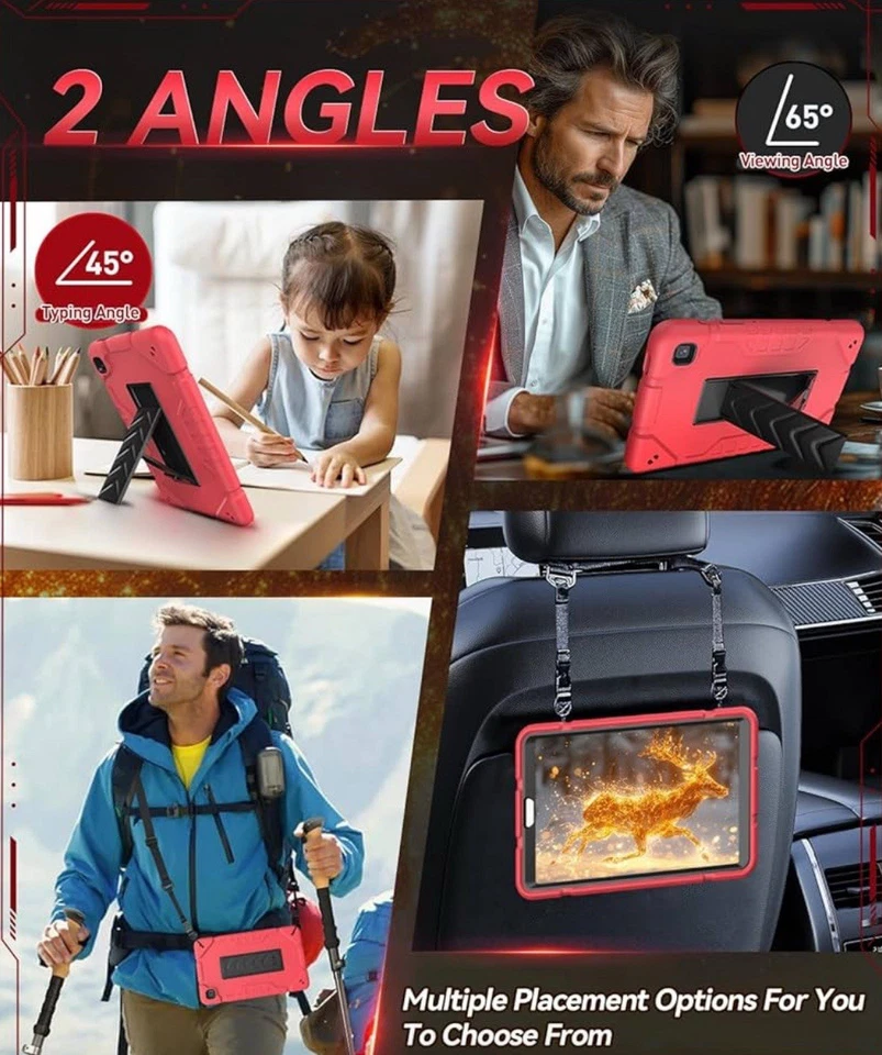 Tablet Heavy Duty Stand Case For Sam Galaxy Tab A7 Lite 8.7 SM-T220 T225 2021 - Image 3 of 4