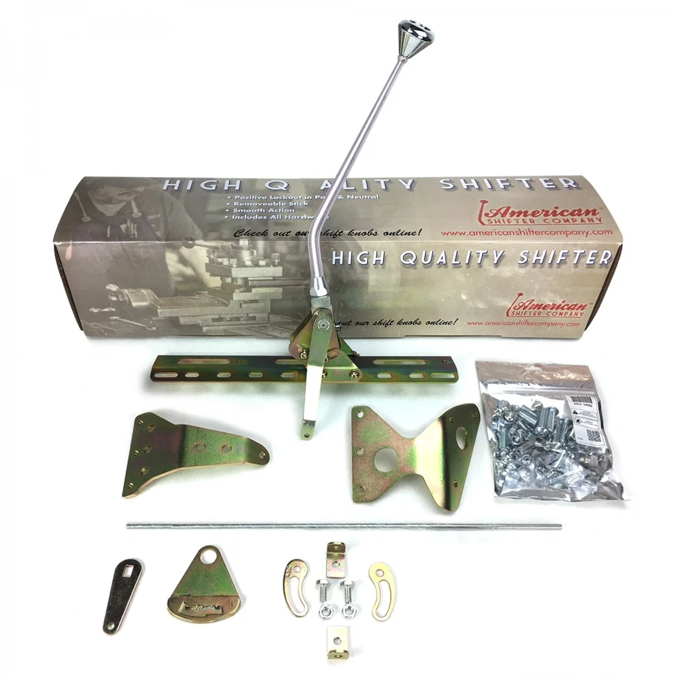 Kit de palanca de cambios de transmisión automática TH400 16 curva única se adapta a Lokar k   Foto 2 de 4