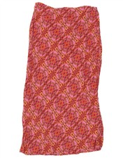 BILLABONG Womens Straight Skirt Small W27 Pink Floral Viscose BX05