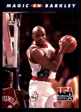 Magic on Barkley 1992 SkyBox USA #101 USA NBA READ FREE SHIPPING AutographDen