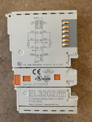Beckhoff EL3202 EtherCAT-Klemme 2-Kanal-Analog-Eingang 16 Bit