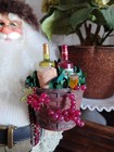 Karen Didion Originals Santa-Basket Of Wine & Grapes Crakewood Collection Napa — photo 3