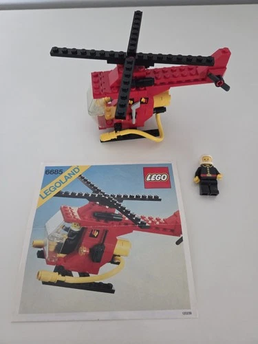 Lego Town 6685 Fire Helicopter 1 Complete with Instructions