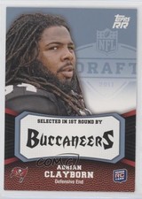 2011 Topps Rising Rookies Blue 638/1339 Adrian Clayborn #122 0q3