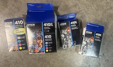 Genuine Epson 410XL Black 410 Tri Color Ink Cartridges Sealed Exp 2020-2021 READ