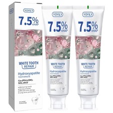 7.5 Hydroxyapatite Toothpaste for Enamel Protection 4.23 Ounce Pack of 2
