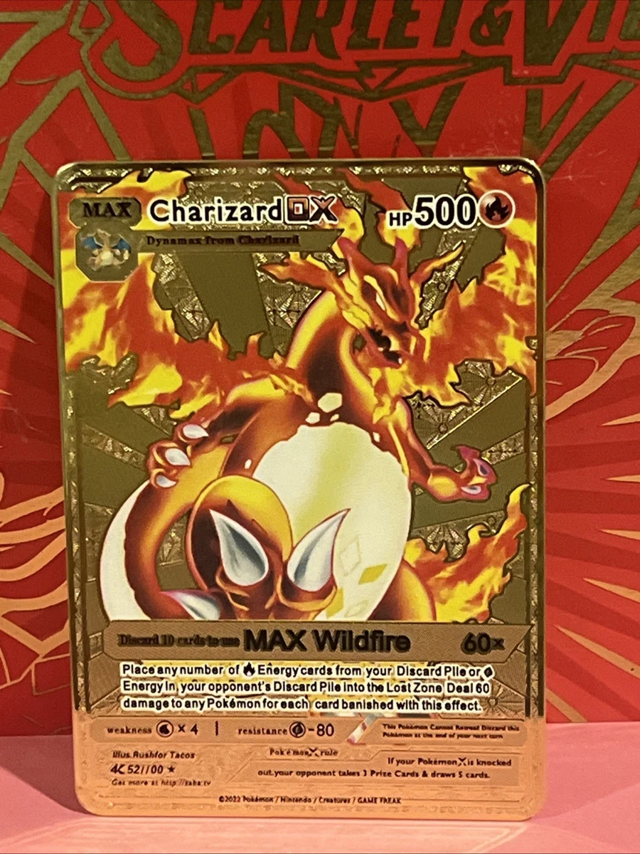 Charizard Pokémon TCG Metal Individual Collectible Card Game Cards