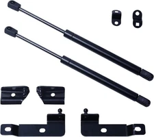 Pair of Front Bonnet Hood Shock Rod Kit Gas Charged Shock Dampers Spring Struts