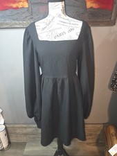 Promesa Women's Long Sleeve Textured Low Back Puff Sleeve Sweater Dress Size XL