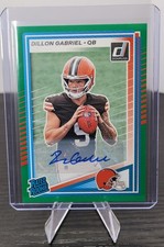 2025 Donruss Dillon Gabriel Rated Rookie Auto Green #316 Cleveland Browns RC