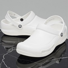 Crocs Bistro White Work Clog Work Shoes Mens Unisex Adult UK M9/W10 EU 43/44