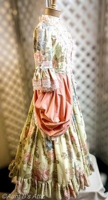 peach and green dress VMIK-SIYA2-1907 main image 1
